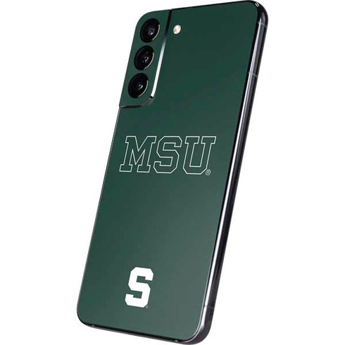 Michigan State University MSU Letters Galaxy S22 Plus Skin