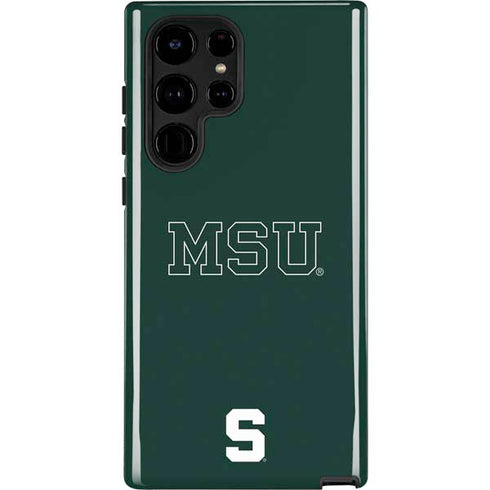 Michigan State University MSU Letters Galaxy S22 Ultra Pro Case