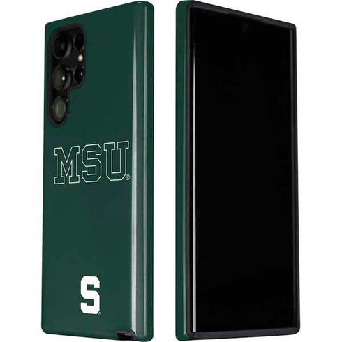 Michigan State University MSU Letters Galaxy S22 Ultra Pro Case