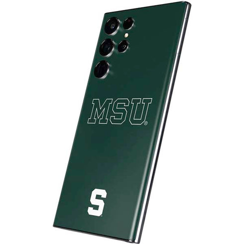 Michigan State University MSU Letters Galaxy S22 Ultra Skin