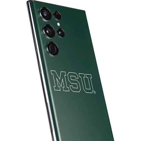 Michigan State University MSU Letters Galaxy S22 Ultra Skin