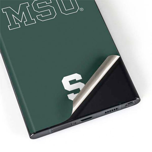 Michigan State University MSU Letters Galaxy S22 Ultra Skin