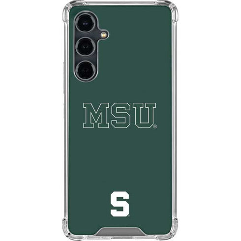 Michigan State University MSU Letters Galaxy S23 FE Clear Case