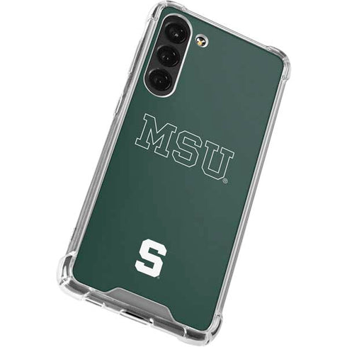 Michigan State University MSU Letters Galaxy S23 Plus Clear Case