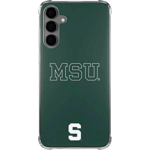 Michigan State University MSU Letters Galaxy S24 Plus Clear Case