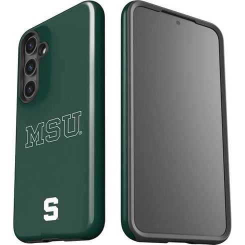 Michigan State University MSU Letters Galaxy S24 Plus Impact Case
