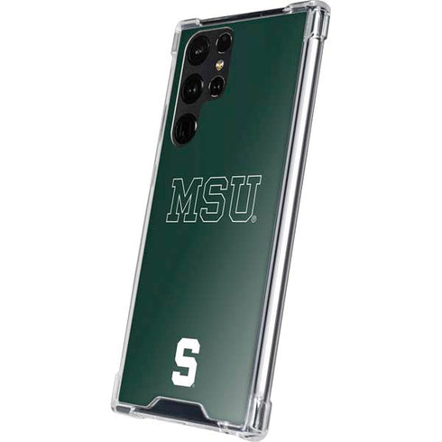 Michigan State University MSU Letters Galaxy S24 Ultra Clear Case