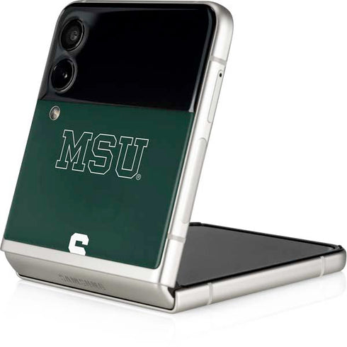 Michigan State University MSU Letters Galaxy Z Flip4 5G Skin