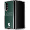 Michigan State University MSU Letters Galaxy Z Fold4 5G Clear Case