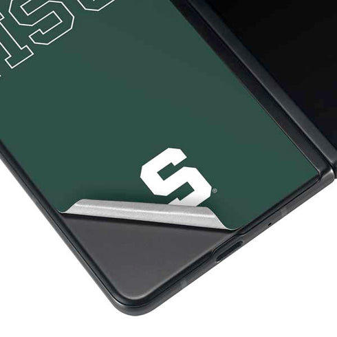 Michigan State University MSU Letters Galaxy Z Fold4 5G Skin