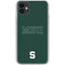 Michigan State University MSU Letters iPhone 11 Clear Case