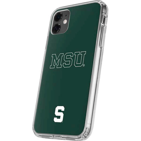 Michigan State University MSU Letters iPhone 11 Clear Case