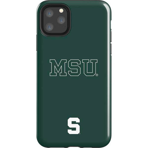 Michigan State University MSU Letters iPhone 11 Pro Max Impact Case