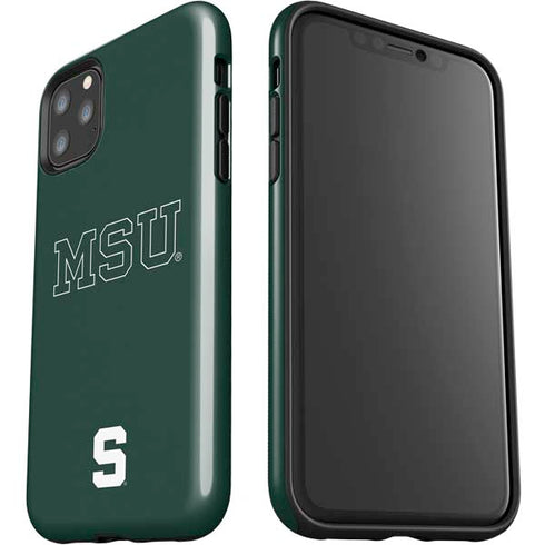 Michigan State University MSU Letters iPhone 11 Pro Max Impact Case