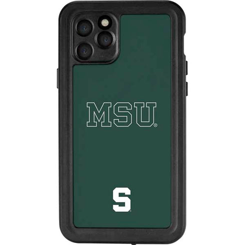 Michigan State University MSU Letters iPhone 11 Pro Waterproof Case