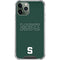 Michigan State University MSU Letters iPhone 12 Pro Clear Case