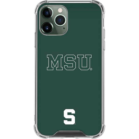 Michigan State University MSU Letters iPhone 12 Pro Max Clear Case