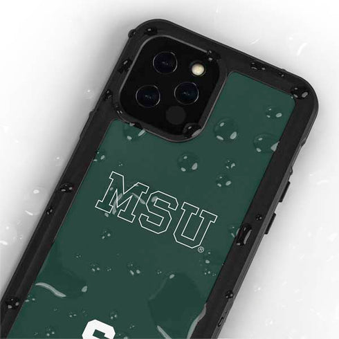 Michigan State University MSU Letters iPhone 12 Pro Waterproof Case