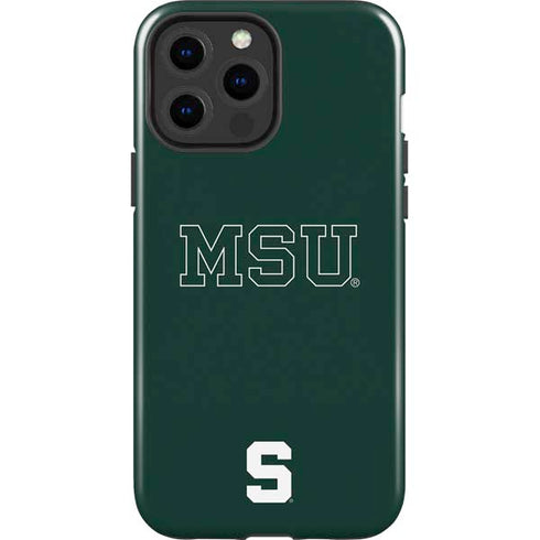 Michigan State University MSU Letters iPhone 13 Pro Max Impact Case