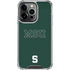 Michigan State University MSU Letters iPhone 15 Pro Clear Case
