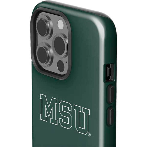 Michigan State University MSU Letters iPhone 14 Pro Impact Case
