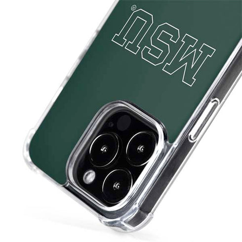 Michigan State University MSU Letters iPhone 15 Pro MagSafe Case