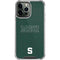 Michigan State University MSU Letters iPhone 14 Pro Max Clear Case