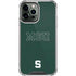 Michigan State University MSU Letters iPhone 14 Pro Max Clear Case