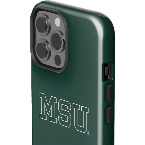 Michigan State University MSU Letters iPhone 15 Pro Max Impact Case