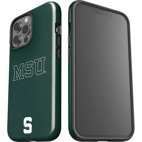 Michigan State University MSU Letters iPhone 15 Pro Max Impact Case
