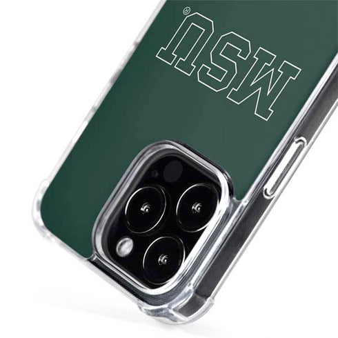 Michigan State University MSU Letters iPhone 15 Pro Max MagSafe Case