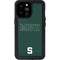 Michigan State University MSU Letters iPhone 14 Pro Max Waterproof Case