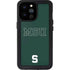 Michigan State University MSU Letters iPhone 14 Pro Max Waterproof Case