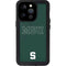Michigan State University MSU Letters iPhone 14 Pro Waterproof Case