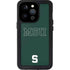 Michigan State University MSU Letters iPhone 14 Pro Waterproof Case
