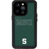 Michigan State University MSU Letters iPhone 15 Pro Waterproof Case