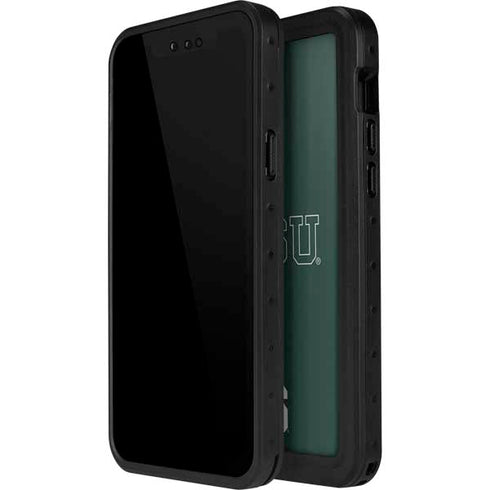 Michigan State University MSU Letters iPhone 15 Pro Waterproof Case