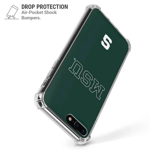 Michigan State University MSU Letters iPhone 7/8 Plus Clear Case