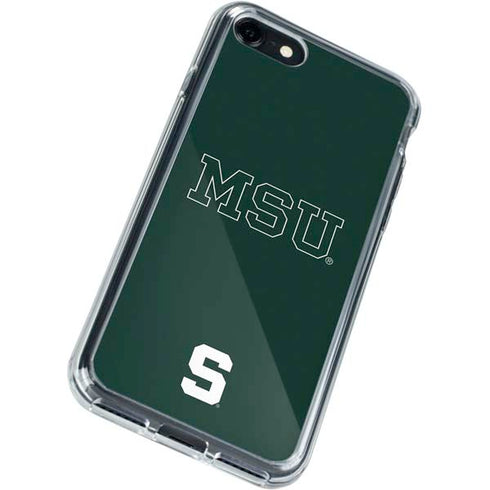 Michigan State University MSU Letters iPhone SE (2nd & 3rd Gen) Clear Case