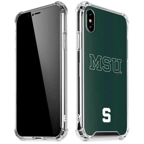 Michigan State University MSU Letters iPhone XS Max Clear Case