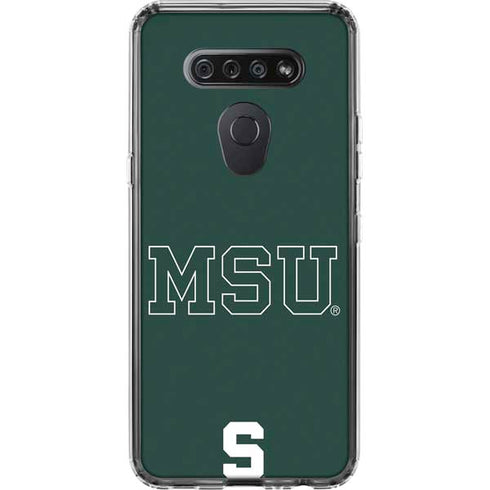 Michigan State University MSU Letters LG K51/Q51 Clear Case