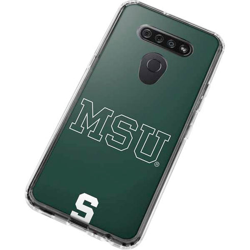 Michigan State University MSU Letters LG K51/Q51 Clear Case