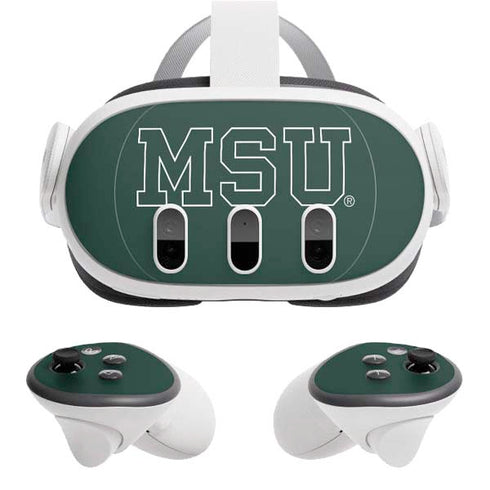 Michigan State University MSU Letters Meta Quest 3 Skin
