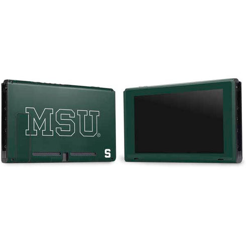 Michigan State University MSU Letters Nintendo Switch Bundle Skin