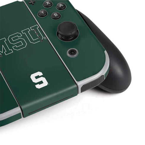 Michigan State University MSU Letters Nintendo Switch OLED (2021) Skin