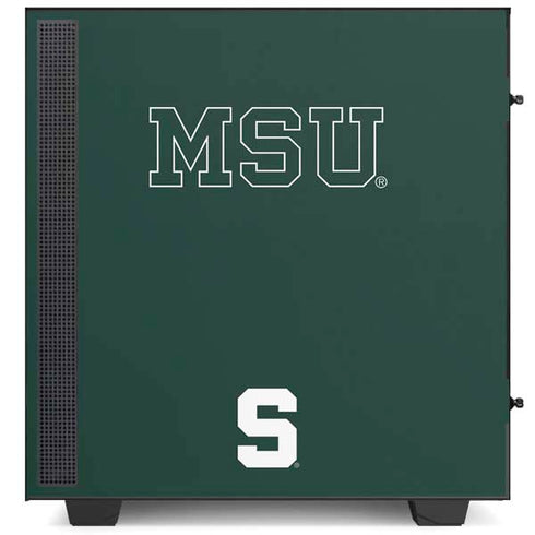Michigan State University MSU Letters NZXT H510 Compact ATX Mid-Tower Case Skin