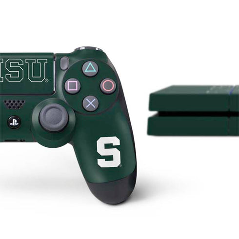 Michigan State University MSU Letters PS4 Console and Controller Bundle Skin