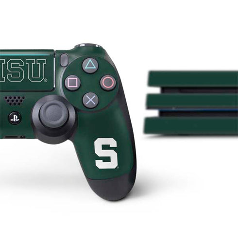 Michigan State University MSU Letters PS4 Pro Bundle Skin