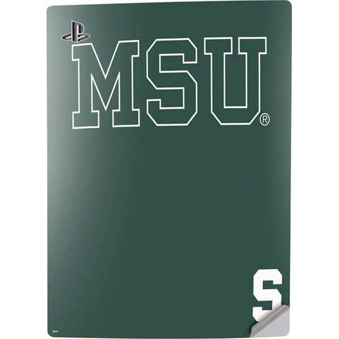 Michigan State University MSU Letters PS5 Digital Edition Console Skin