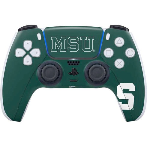 Michigan State University MSU Letters PS5 Controller Skin